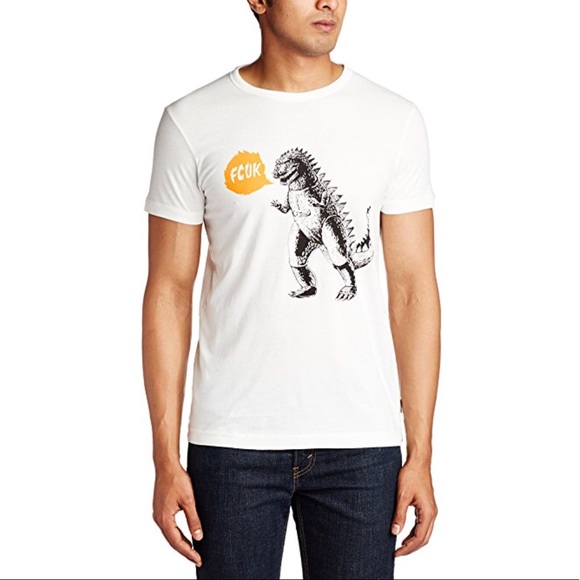 French Connection Other - Men's Funny Slogan Dinosaur Fcuk T-Shirt